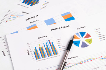 business chart report, business paper © Johnstocker