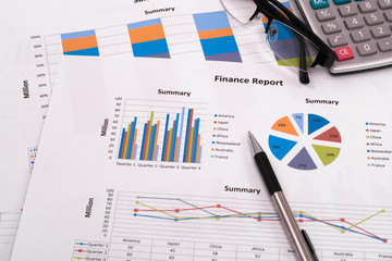 business chart report, business paper