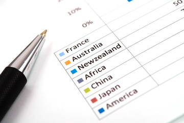 business chart report, business paper