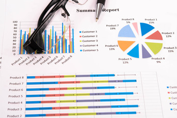 business chart report, business paper