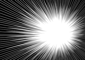 Sun ray or star burst Comic radial lines background