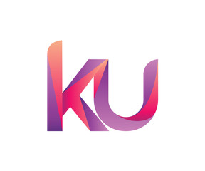 Creative Color Letter K U Logo