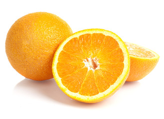 oranges isolated on white background