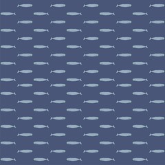 Seamless pattern of whales vector illustration.