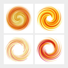 Dynamic Flow Illustration. Swirl Background.