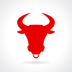 Horned bull icon