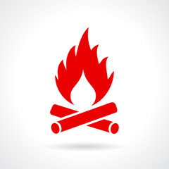 Bonfire vector icon