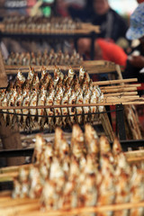 Roast fish - a popular kind of street food in Vietnam as well as Asia