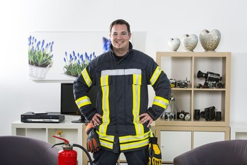 Feuerwehrmann in Schutzkleidung