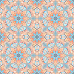 Fototapeta na wymiar Seamless pattern. Decorative pattern in beautiful colors. Vector illustration