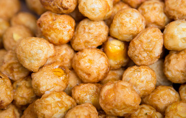 Close up of fried egg background