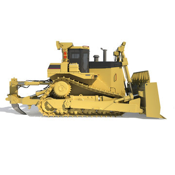 Heavy Dozer On Tracks (3d Render)