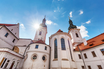 Obraz premium The Basilica of the Assumption of Our Lady in Strahov Monastery, Prague, Czech Republic