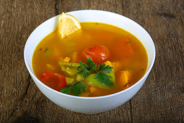 Salmon soup