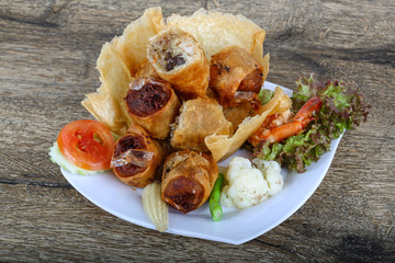Fried spring rolls