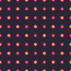 Fototapeta na wymiar Seamless vector background with decorative flowers. Print. Cloth design, wallpaper.