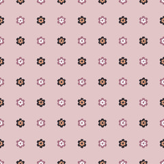 Seamless vector background with decorative flowers. Print. Cloth design, wallpaper.