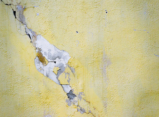 vintage yellow painted wall background