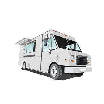 Gray Food Truck