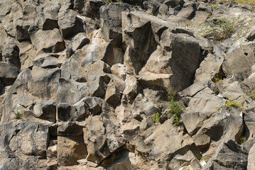 Texture roccia, pietra lavica basalto