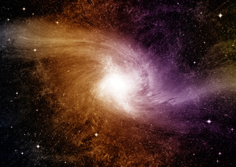 galaxy in a free space