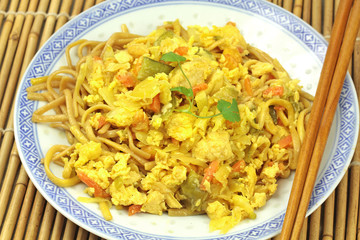 nouilles bami goreng au poulet 