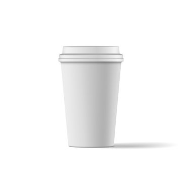 Blank Coffee paper Cup realistic Mockup