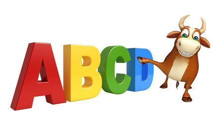 Bull cartoon character