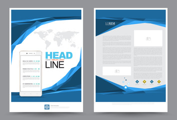 Cover annual report Leaflet Brochure Flyer template A4 size design, book cover layout design, Abstract presentation templates, Business report template.