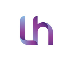 Colorful Letter L H Logo