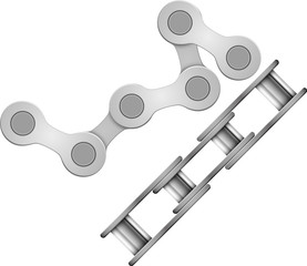 bicycle chain abstract vector illustration eps 10 chain links