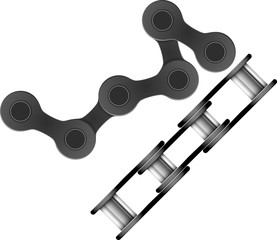 bicycle chain abstract vector illustration eps 10 chain links