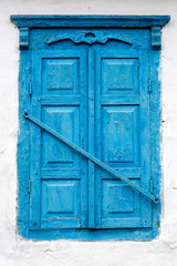 closed window of an old house