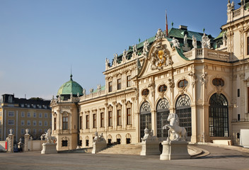 Fototapeta premium Belvedere Palace complex in Vienna. Austria