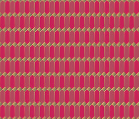 Vector seamless pattern. Stylish textile print with geometric eastern design. Ethnic fabric background. Modern fabric swatch. Seamless oriental background. Islamic black and gold luxury wallpaper.