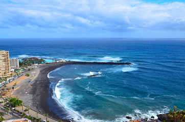 View from mirador de La Paz, Puerto de la Cruz, Tenerife, Canary island