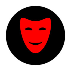 Comedy theatrical masks