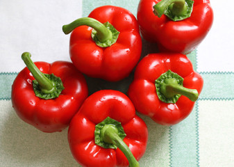 red sweet peppers