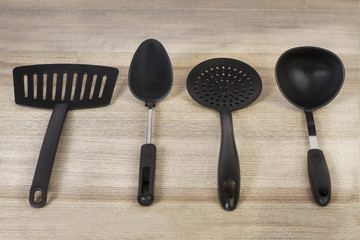 Set de accesorios para la cocina y cocinar cucharas