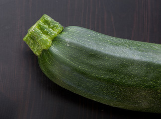 Green zucchini piece