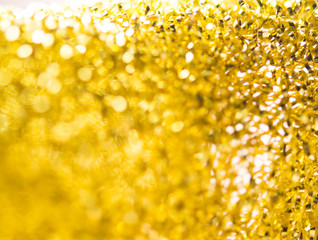 Gold spring or summer, Christmas Glittering background.Holiday a