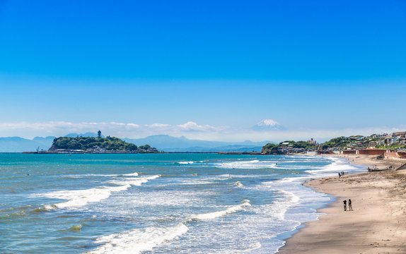 富士山と湘南海岸