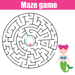 Maze game: fairytales theme