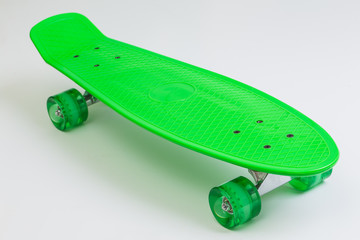 New green skateboard