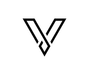 Letter V logo - obrazy, fototapety, plakaty
