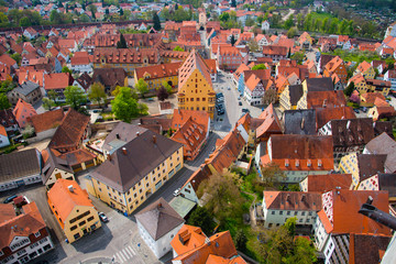 Naklejka premium View from St. Georgs Church - Nordlingen, Germany