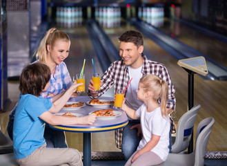 Cheerful family