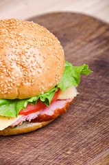Sandwich. Food. Fresh & healthy food. Concept