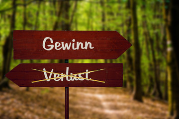 Schild 104 - Gewinn