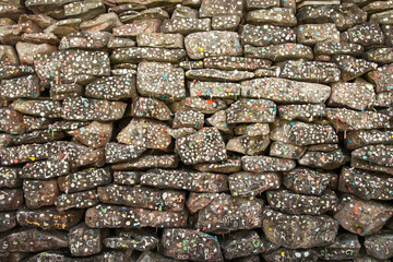 Gum wall along the Niagara river.
